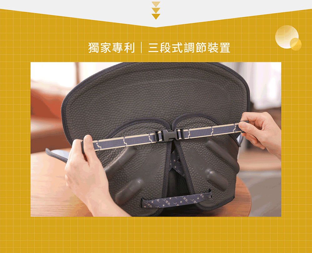 【派樂】撐腰人人體工學減壓調整座椅墊