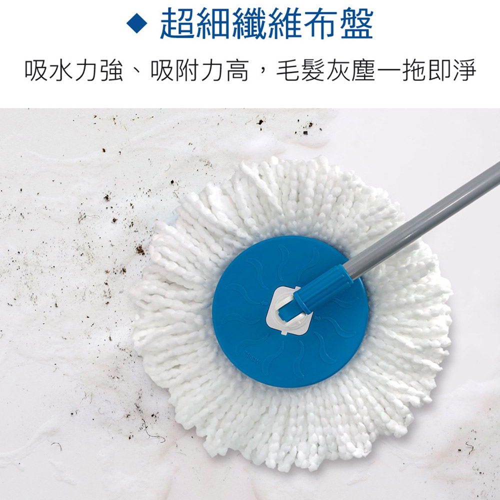 VIP顧客專屬回饋【保麗晶】 台灣製二代 全自動拖把組 全自動脫水 電動拖把 日本變頻高速馬達