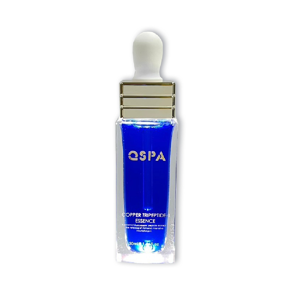 QSPA-藍銅胜鈦-打光白底 【QSPA】藍銅胜肽精華液 生物纖維細緻撫紋面膜 七夕寵愛組