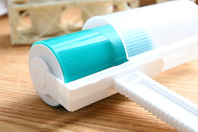 【勳風】環保日式萬用黏巴達自黏滾筒除塵器2件式(大支含桿子+手握式)