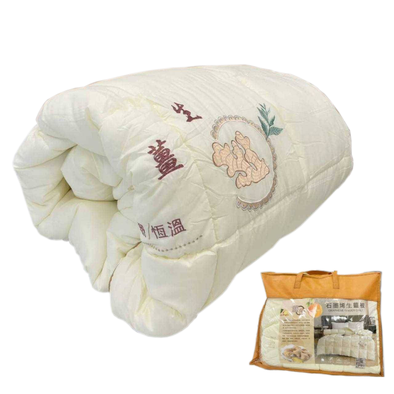 派樂 養生生薑暖絨被 生薑石墨烯保暖被 發熱被 恆溫效果 雙重機能被胎 加倍溫暖 觸感柔軟親膚蓬鬆雙人被