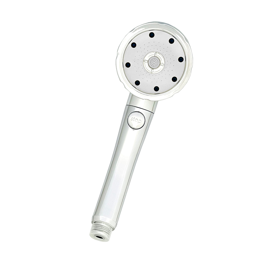 POPMORE 氣泡奇姬美肌沐浴器 五段水流一鍵止水微氣泡蓮蓬頭 1入 SPA美容級花灑 4.6億微米氣泡 高涵氧氣泡小分子水清潔補水保濕噴霧PM-315